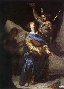 CAVALLINO, Bernardo The Ecstasy of St Cecilia df painting